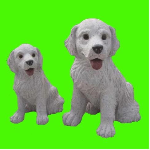 Garden Stone Dog Statue