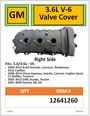 Gm Valve Cover 3 0l 6l Right Side 260