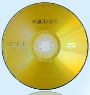 Gold Printed Blank Dvd R 4 7gb Up To 16x 120min Playing Time Silver Shiny With Purple Color