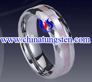 Grooved Tungsten Ring