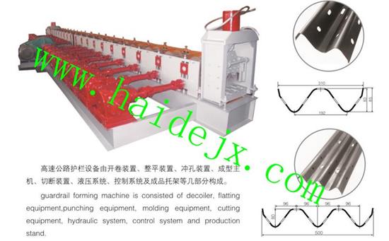 Hd Forming Equipment For Freeway Guardrail Board