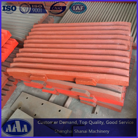 High Manganese Steel Casting Shanbao Pe Series Jaw Plate