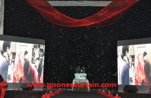 High Quality Flexible Led Star Curtain 3 4