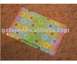 Hologram Laminating Pouches Transparent Custom Size And Pattern