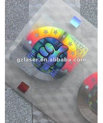 Hologram Self Adhesive Sticker With High Holographic Security