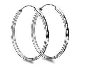 Hoop Earrings Large Silver Uk