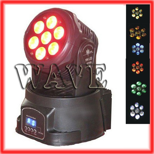 Hot Sale 7pcs 10w Rgbw Washer Mini Dj Moving Head Lights Disco