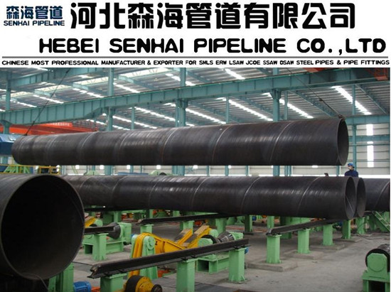 Hsaw Spiral Steel Pipes A36 A53 Ss400 A106 S235jr St 37 Q235 Q345