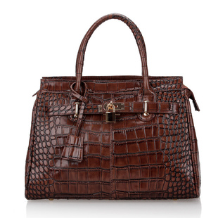 Jamie Retro Crocodile Effect Designer Inspired Tote Handbag Jc0167