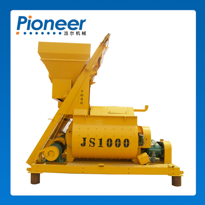 Js1000 Heavy Duty Foam Twin Shaft Concrete Mixer