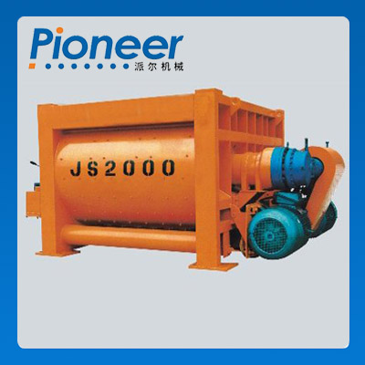 Js2000 China Stationary Double Shaft Ready Mix Concrete Mixer