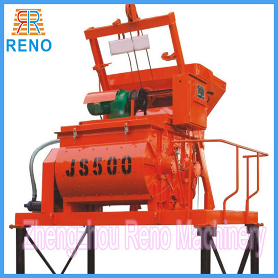 Js500 Twin Shaft Concrete Mixer