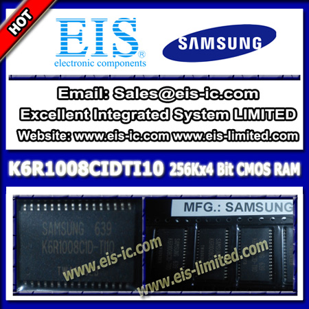 K6r1008cidti10 Samsung Ic 128k X 8 Bit Static Ram High Speed Tsop 32