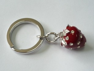 Key Chain Strawberry Shape