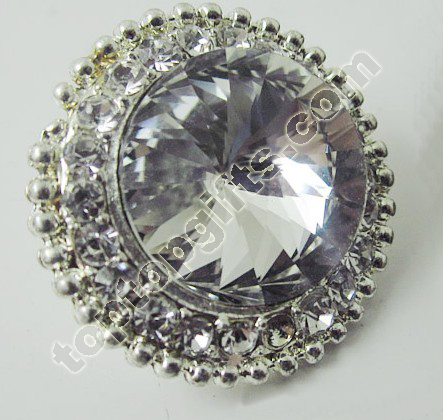 Large Rhinestone Button Garment Ornaments