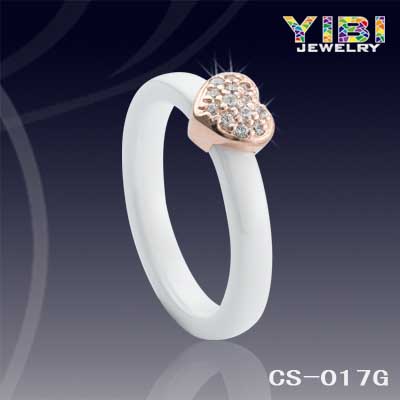 Latest Russian White Wedding Ceramic Rings