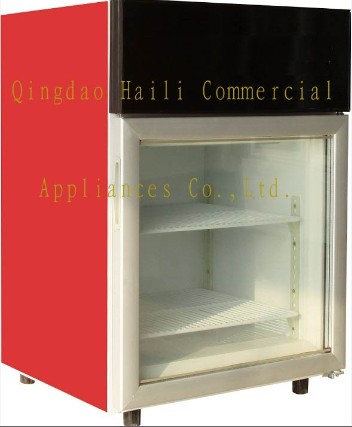 Leavo Countertop Ice Cream Showcase Gelate Dipping Cabinet Refrigerant Triple Frame