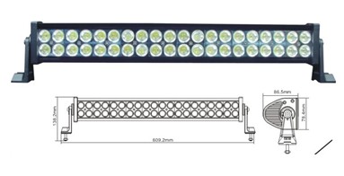 Led Worklight 120w Aluminium 40pcs 3w Light Bar For Jeep Ch 008c