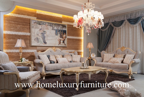 Living Room Sofa Set Italian Classic Company Fabric Upholstery Ff 101