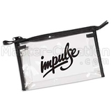 Logo Pvc Gift Bag Clear Zipper Cheap