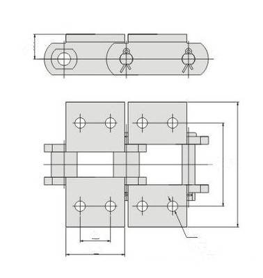 Low Price Engineering Steel Bushing Chain S102b S111 S150