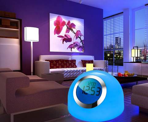 Ls 3309 Newer Color Changing Mood Light Alarm Set Natural Music