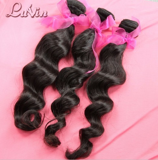 Luvin Hair 5a Brazilian Virgin Weft Loose Wave Free Shedding Tangle