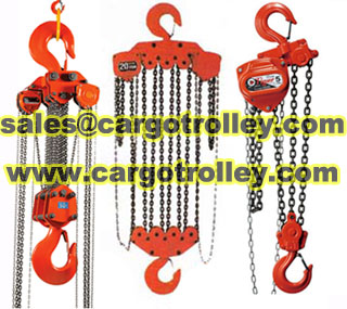 Manual Chain Hoist Applications And Pictures