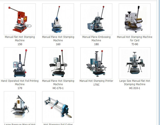 Manual Hot Stamping Machine Embossing