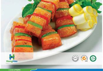 Marinated Pangasius And Vegetable Skewer