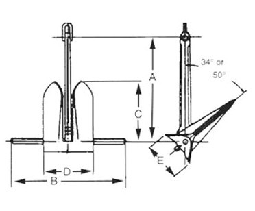 Marine Offshore Moorfast Anchor