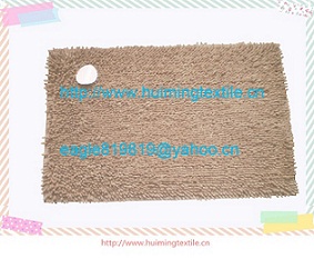 Microfiber Chenille Top Floor Carpets For Bathroom