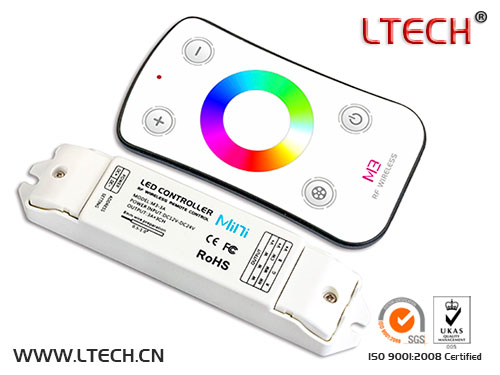 Mini Wireless Touch Rf Rgw Led Controller