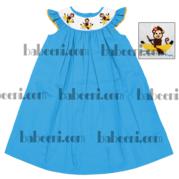 Monkey And Banana Smocked Bishop Dress Dr 1534