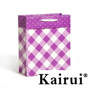 Mysterious Purple Flap Paper Bag For Women Kr1085