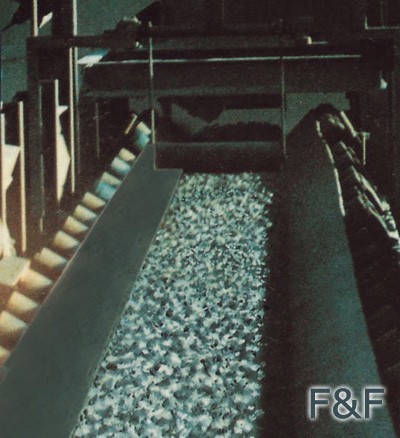 Oil Resistant Conveyor Belt Rubber Finished Calendering