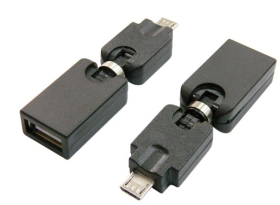 Otg Micro Usb Bm To Af Rotatable Adapter