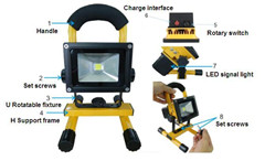 Portable Led Flood Light 20w Emergency Lamp