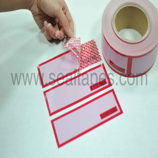 Printable Serial Number Security Tape