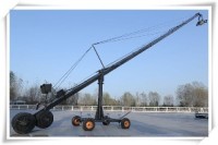 Pro Triangle Crane With Column Four Wheel Dolly