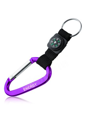 Promotional Carabiner With Compass Strap