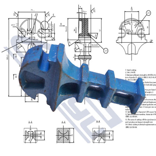 Rail Shoulder Casting Weld On