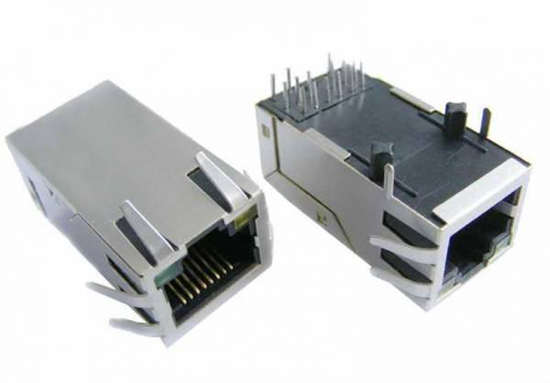 Rj45 10 100 1000base T Single Port Integrated Magnetics Connector