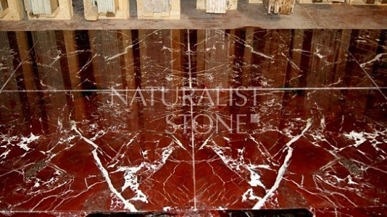 Rosso Levanto Bookmatched Marble