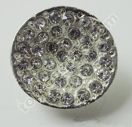 Round Full Rhinestone Button