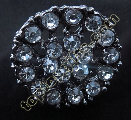 Round Rhinestone Button Fashion Garment Accessories