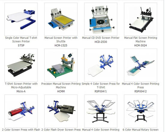 Screen Printing Press Manual Printer Machine