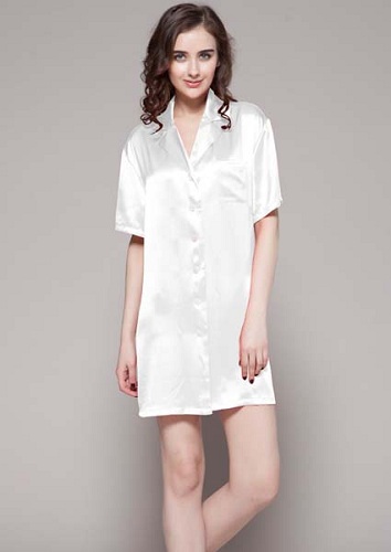 Sell Pure Silk Night Shirts From Hangzhou Silkworkshop