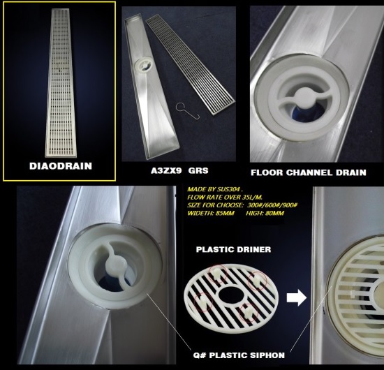 Sell The Hot Fashional Anti Slip Floor Channel Drain For Bath A3x9 Grs Series