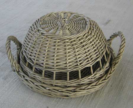 Sell Willow Flower Basket Wicker Garden Vase Planter Decorations